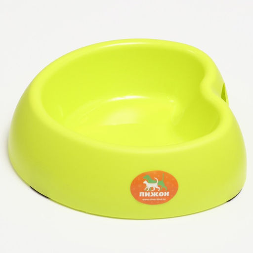 Миска Сердце 26,5 х 25 х 8 см, зелёная - Пижон фото 2