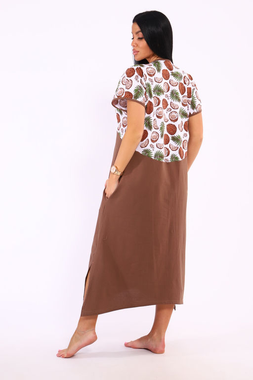 Халат на молнии Кокос