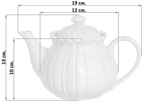Чайник 700 мл 19*12*13 см "Цветок"