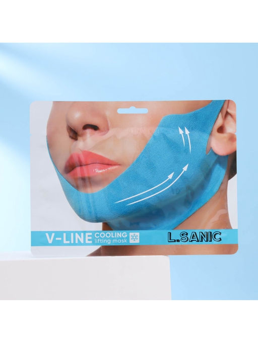 Маска-бандаж L.Sanic V-line для коррекции овала лица с охлаждающим эффектом, 20г