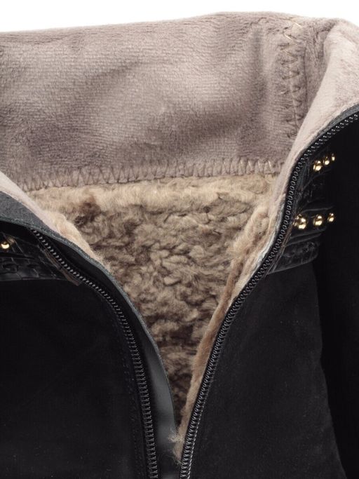 02-1407R-600Y1 4BC07F Сапоги женские (натуральная замша, натуральный мех (евромех)) - Фабричный китай фото 16