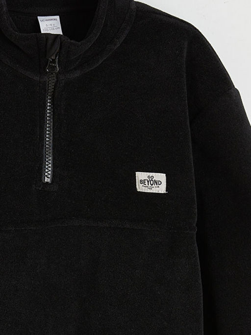 Dik Yaka Erkek ?ocuk Polar Sweatshirt