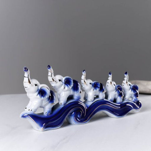 Статуэтка Слоники 14*33 см / W908 /уп 24/ - Галеонтрейд фото 4