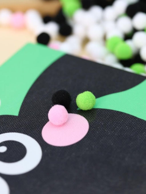 Картина из помпонов на подрамнике Draw Me! Cute sheep, (20 х 20 см)