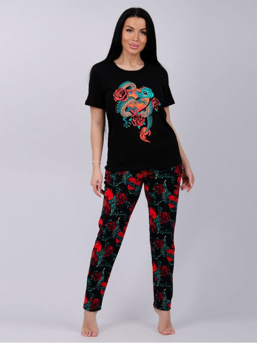 Пижама "Джису 2" брюки, трикотаж