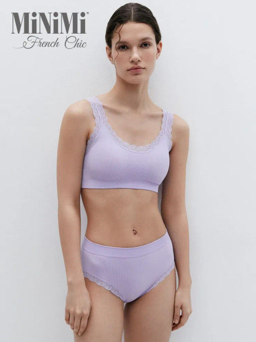 Mi 1121S French Chic Майка Топ (кроп-топ на широких бретелях с вкладышами) - Minimi фото 23