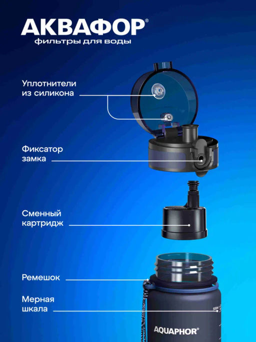 -22% Бутылка-фильтр 0,5 л Сити