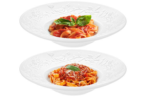 Набор суповых тарелок 2 пр. 25*25*5,5 см Птички на ветке