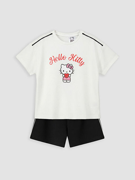 Hello Kitty Lisansl? K?z ?ocuk ?ortlu Tak?m