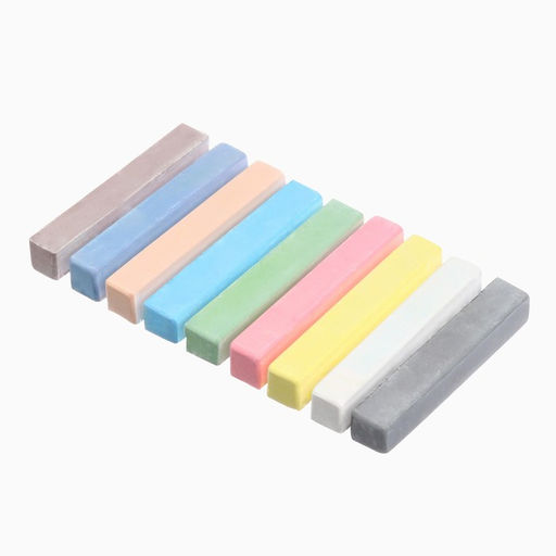 Цена за 4 шт. Мелки цветные школьные 9 шт. «Попугай Кеша»