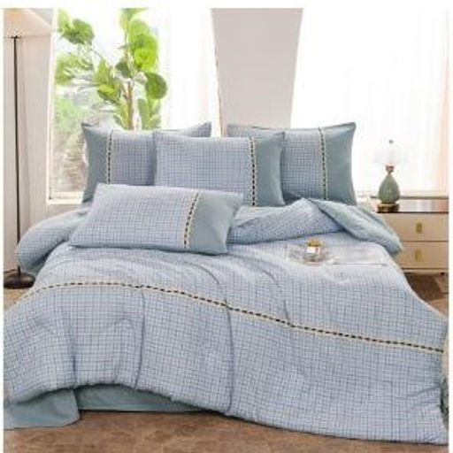 КПБ с одеялом простыней и наволочками KOLOCO 33-84 ГОЛУБОЙ