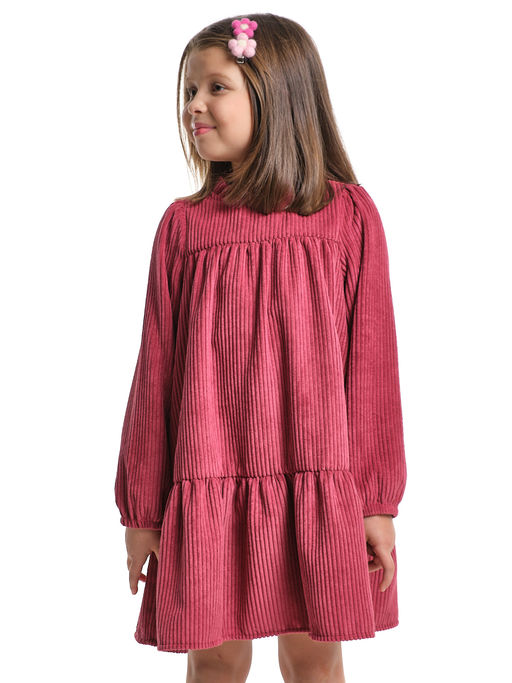 Платье для девочки нарядная одежда UD 8057 бордовый - Mini maxi фото 6