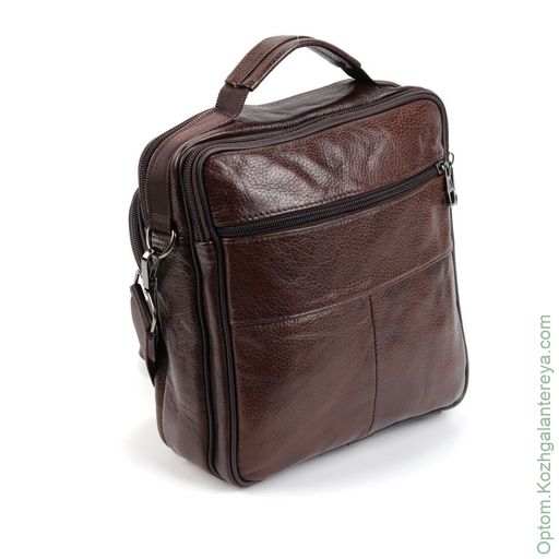 Мужская кожаная сумка 8112 Браун - Dff фото 3