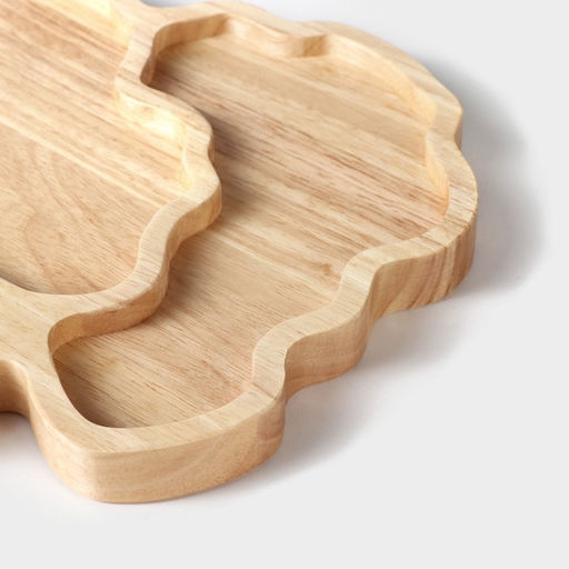 Менажница деревянная Magistro «Пивная кружка», акация, 25×22×1.8 см