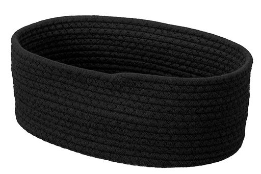 Хлебница плетеная с льняным мешком 35*25*13 см, черная - Elan gallery фото 5