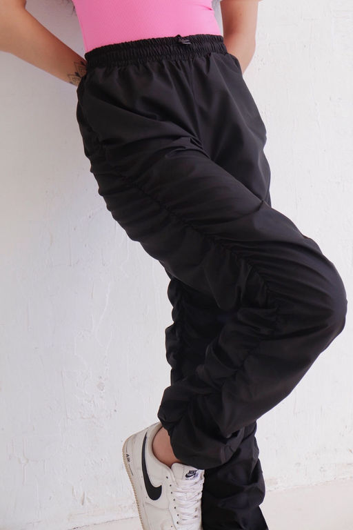 11571 Брюки-джоггеры чёрные - Martichelli фото 22