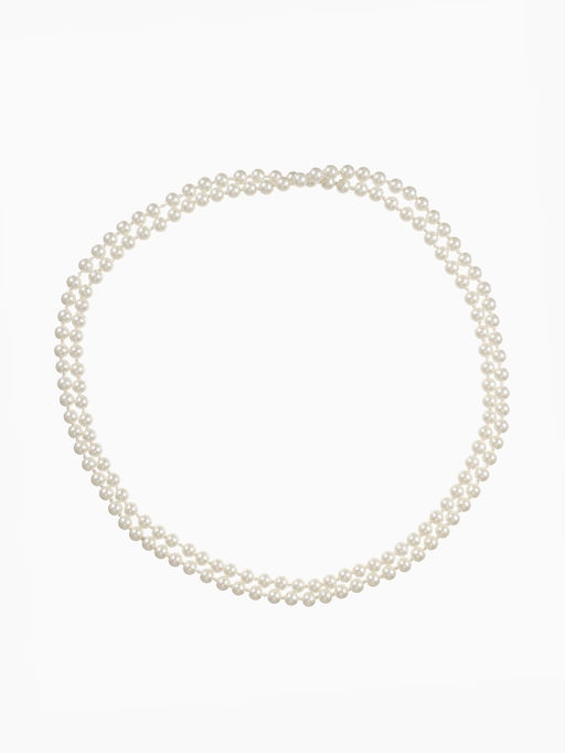 Бусы Классика шар №8, цвет молочный, L=125 см