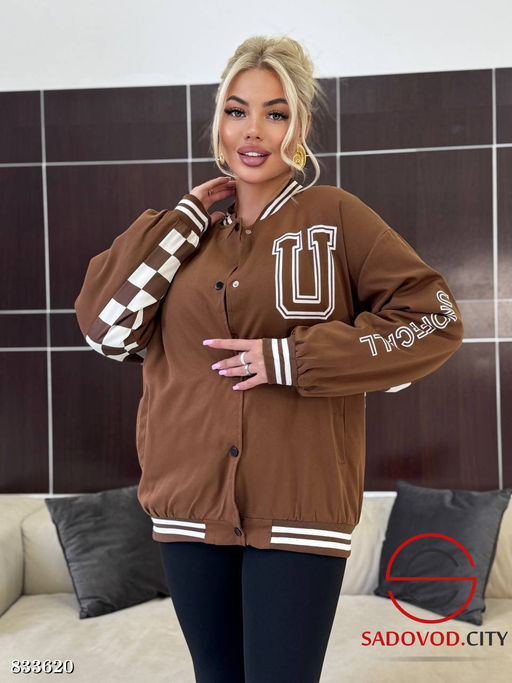 Бомбер с надписью женский - Bruno фото 4