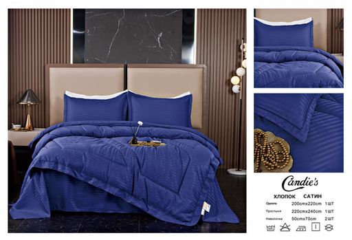 Одеяло Candies Страйп сатин с простыней и наволочками ODCANSS05 Евро