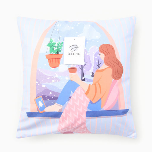 Чехол на подушку Этель Зимние мечты 40х40см,100% п/э  фото 5