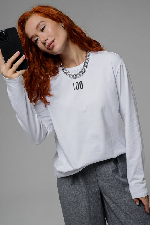 8513 Футболка с длинным рукавом женская