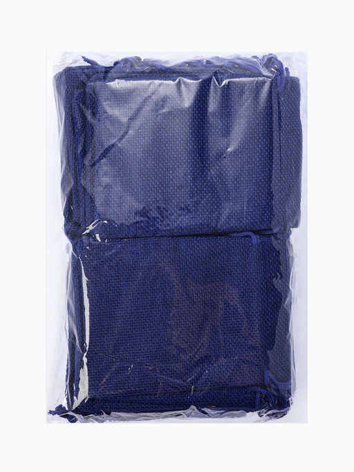 Набор мешочков подарочных 50 шт. «Льняной» 9×12×0.1 см, синий