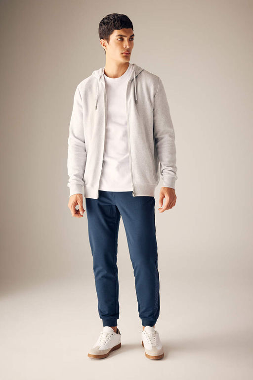 Толстовка обычного кроя на молнии с капюшоном - Defacto фото 2