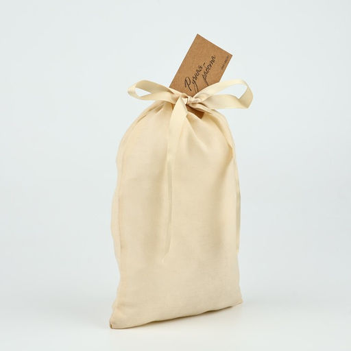 Цена за 5 шт. Мешочек подарочный из хлопка «Ручная работа», 16×24 см ± 1.5 см