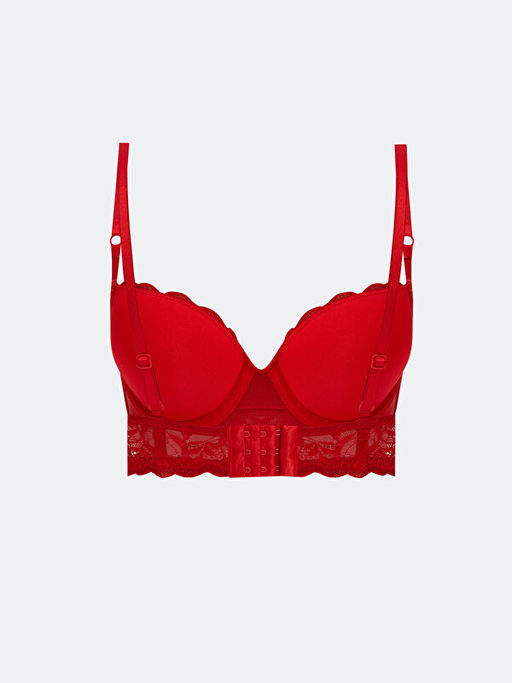 Balenli Dolgusuz Dantelli Ti??rt S?tyen