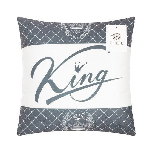 Подушка Этель King 40х40 см, велюр, 100% п/э  фото 5