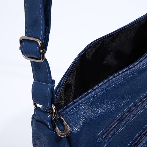 Сумка-мешок на молнии, цвет синий - Simaland фото 6