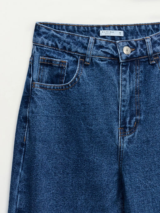 Джинсы wide leg с высокой посадкой / Zarina фото 3