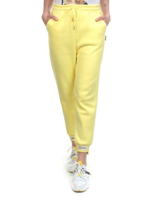 05 YELLOW Брюки спортивные женские на флисе (100% хлопок) 7986