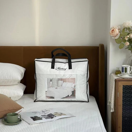 Одеяло Mency средней плотности однотонное с простыней на резинке и наволочками ODMENOR04