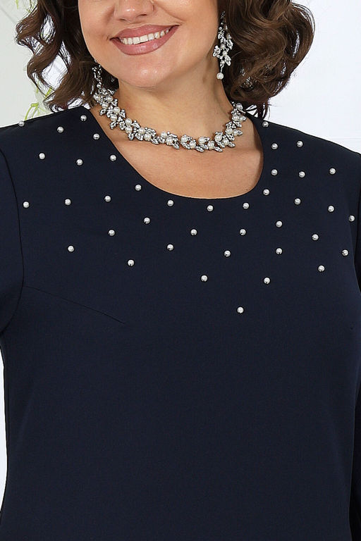 Платье Ninele 7431-Р темно-синий - Mira fashion фото 1075