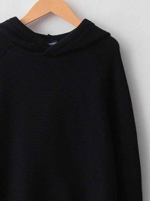 Kap??onlu Basic Uzun Kollu Erkek ?ocuk ?nce Triko Kazak - Waikiki фото 3