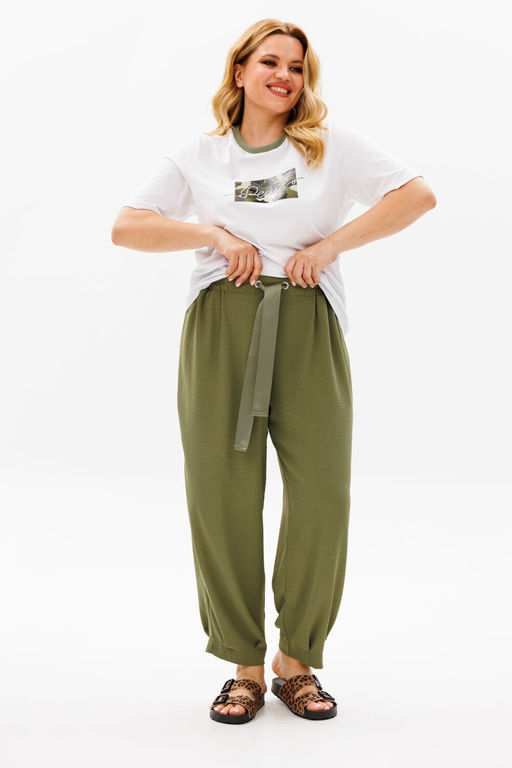 Костюм Michel Chic 1377 хаки, белый  фото 4