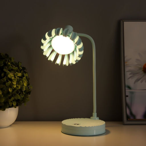 Настольная лампа «Санди» LED 4 Вт USB АКБ синий 11.7×14.5×18 см