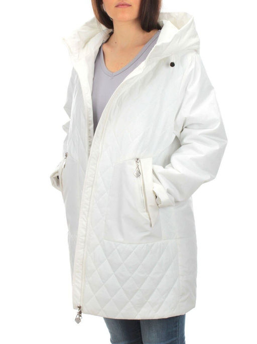 M8528 WHITE Куртка демисезонная женская (100 гр. синтепон) Maria - Фабричный китай фото 9