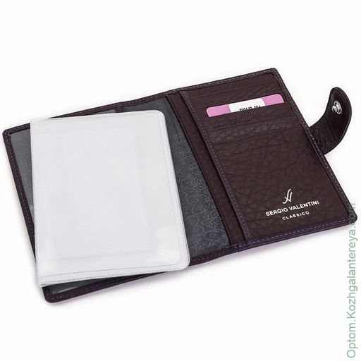 Женская кожаная обложка для автодокументов Sergio Valentini СВ 8143-084  фото 4