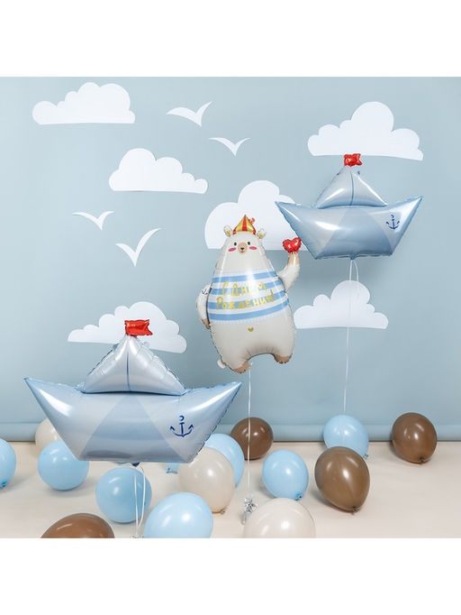 Воздушный шар фольгированный 32" «Бумажный кораблик»