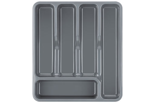 Лоток для столовых приборов широкий 33*29,5*5,3 см серый (740018) - Elan gallery фото 4