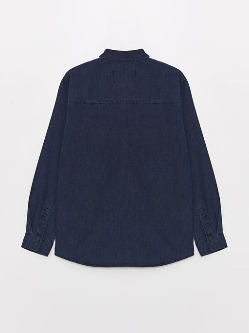 Regular Fit Uzun Kollu Erkek Jean G?mlek