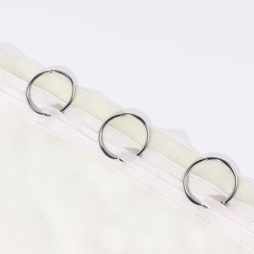 Цена за 2 шт. Кольцо для карниза, разъёмное, d=32/38 мм, 10 шт., цвет серебряный