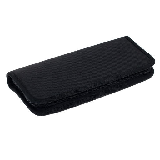 Набор кистей для рисования, синтетика, 10 штук: № 2/0, 1/4, 6, 12, 3/4, 8, 6, 4, 1, круглые, плоские, в пенале на молнии, международный размер