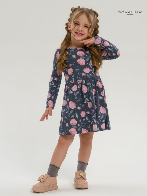 Платье Эля тюльпаны в дымке - Sovalina фото 3