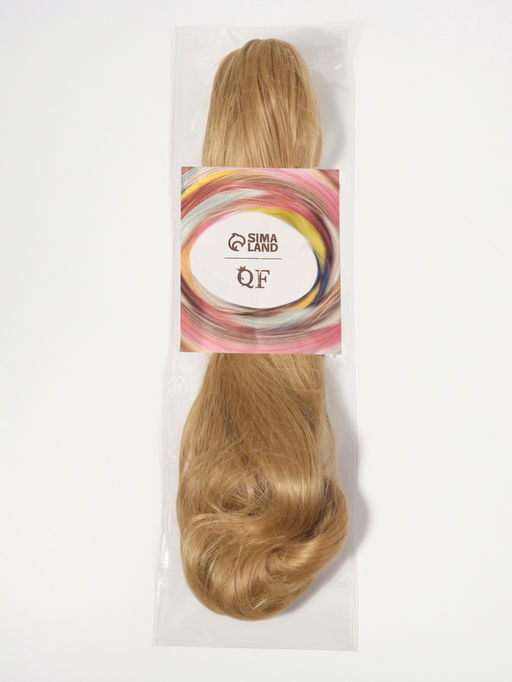 Хвост накладной, волнистый волос, на крабе, 40(±5) см, 150 г, блонд(#HTY22)