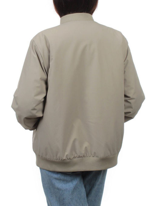 H24-608 GRAY/GREEN Куртка бомбер демисезонная женская (100 гр. синтепон) - Fashion фото 8