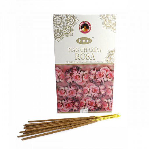 Благовония Ppure 15гр Rose аромапалочки Роза уп-12 шт