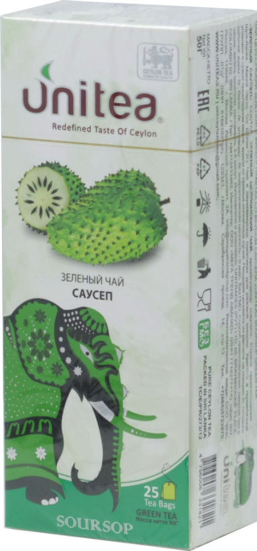 UNITEA. Soursop green ШРИ-ЛАНКА 25 пак.